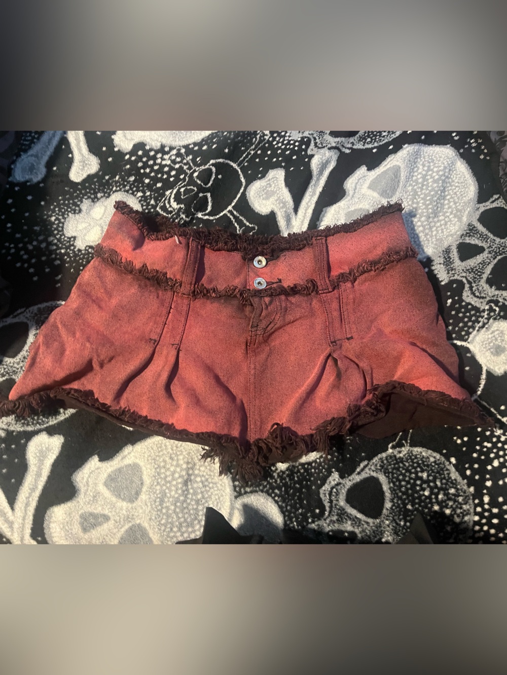 I AM GIA red mini skirt